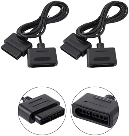 2ft 6ft Controller Extension Adaptador de energia Extensão Cable Gamepad Game Controller Extensão Substituição do cabo do cabo para Super Nintendo SNES Pad 6 pés