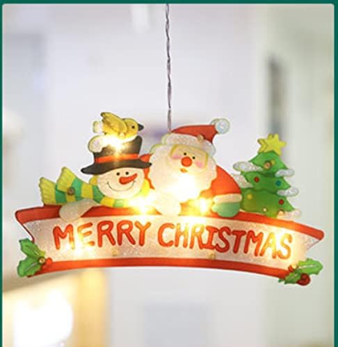LuckyMeet Christmas Luzes decorativas Decoração de férias da vitrine da vitrine da vitrine da cena da cena do layout Trincelas de lâmpada