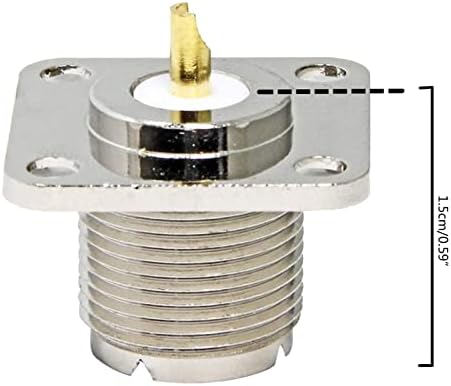 Diário UHF SO239 Conector de adaptador de plata
