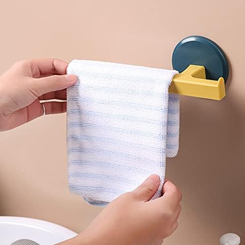 Suporte de toalha de mão, toalha em forma de T sem perfuração de toalha de toalha de mão de mão barra de toalha de parede