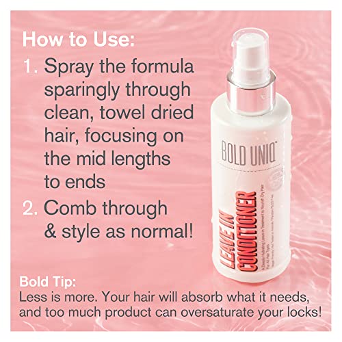 Deixe no condicionador - tratamento intenso, spray anti -flizz de detangler, adiciona umidade profunda e brilho a
