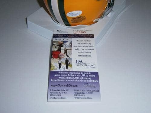 Packers Donald Driver assinado Mini Capacete com 80 JSA CoA Autografado Auto GB WR - Capacetes NFL autografados