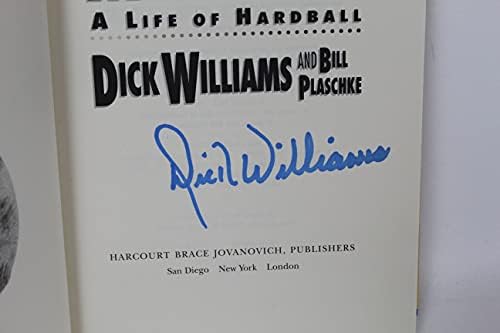 Dick Williams assinou autografado 'No More Mr. Nice Guy H/C Livro - Hologramas Coa Matching