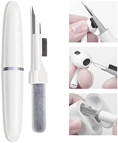 Kit de limpador de huntooler para airpod pro 1 2 5 kit de limpeza multifuncional, caneta de limpeza de fones de ouvido Bluetooth com esponja de pincel suave para os fones de ouvido Ferramenta de limpeza de caixa