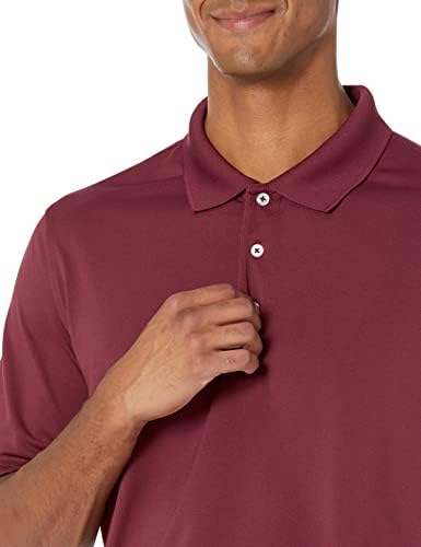 Essentials Men's Men's regularmente seco rápido camisa de pólo