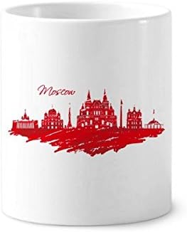 Moscou Catedral Vermelha Rússia Cidade da escova de dentes caneta caneca cem