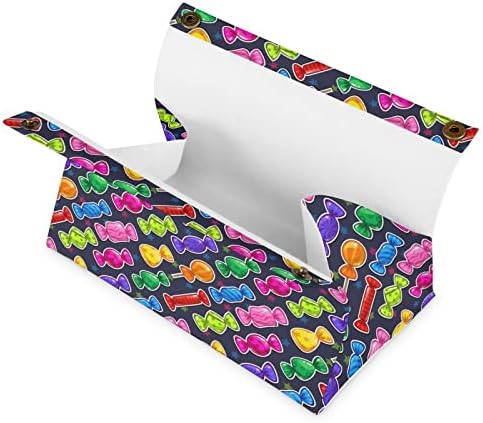 Caixa colorida da caixa de tecidos Caixa de tecido de papel facial Organizador de estojo Dispensador de guardana