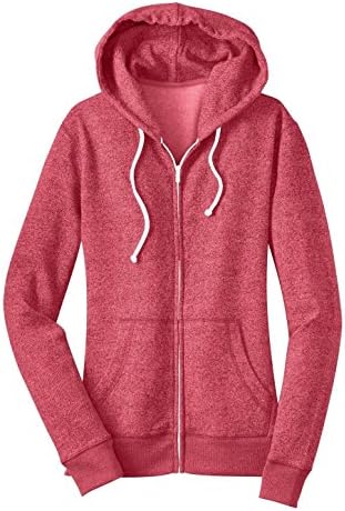 Jovem do Distrito Men Marled Fleece Full Zip Hoodie