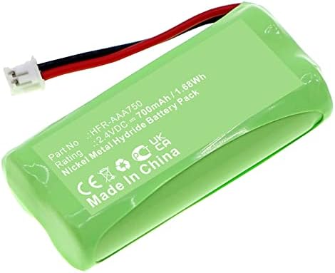 Synergy Digital Cordless Phone Battery, compatível com Motorola O201C sem fio sem fio, ultra alta capacidade, substituição da bateria Motorola HFR-AAA750