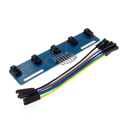 5 canal Sensor refletivo infravermelho Tcrt5000 Kit 5 Ways/Road IR IR Módulo de faixa de linha de barreira de interruptor