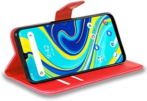 Wentian Umidigi A7 Pro Case, CASEEXPERT® Premium Couro de Coloque Casa de Chapeira de Correia Capa para UMIDIGI A7 Pro Red