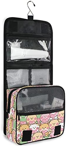 Bolsa de higiene pessoal pendurada Kawaii Rabbit Gato Dog Fropo Saco de maquiagem de viagem para produtos de higiene portátil