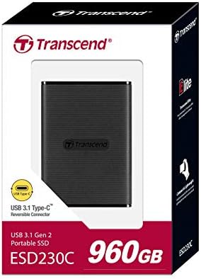 Transcend 960GB USB 3.1 Gen 2 USB tipo C ESD230C SSD portátil SSD Drive TS960GESD230C