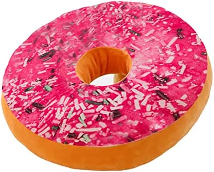 Yapthes broad brohwlow rosa rosquinha, impressão digital 3d decorativa confortável confortável macio macho engraçado travesseiro em forma de travesseiro leve almofada de assento leve para sofá, cadeira, piso, sofá