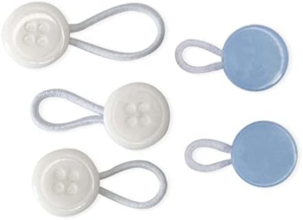 Extensores de colar de camisa elástica C2 - 5 pacote - Blue -céu claro - vários tamanhos: pequeno, regular e grande