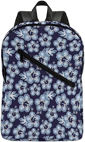 Flores havaianas Viajar mochila impressa Padrão Daypack Sacos de ombros casuais com compartimentos para homens Escola Mulheres Escola