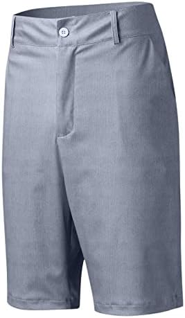 Shorts de lápis beuu para masculino, calça de vestido curta e magro da frente Trabalho de negócios casual 9 Estream shorts chino estriados