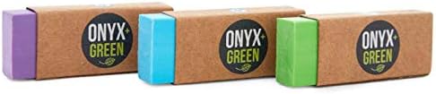 Onyx e borrachas verdes de 3 pacote com manga, borracha reciclada