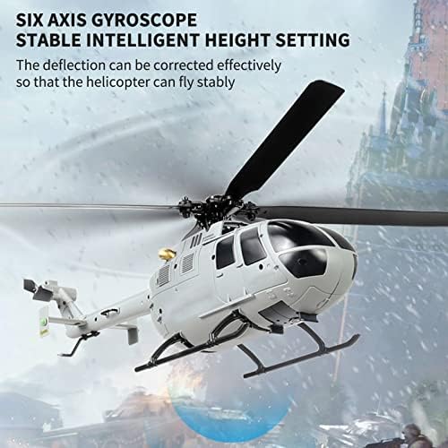 Helicóptero goolrc rc helicóptero rc single hélice sem ailerons estabilização de giroscópio de 6 eixos rc altitude de avião realizar