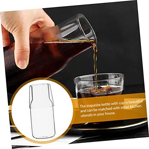 Esquetado 1 conjunto uma pessoa bebendo recipientes de vidro de vidro para líquidos jarro de água de vidro recipiente