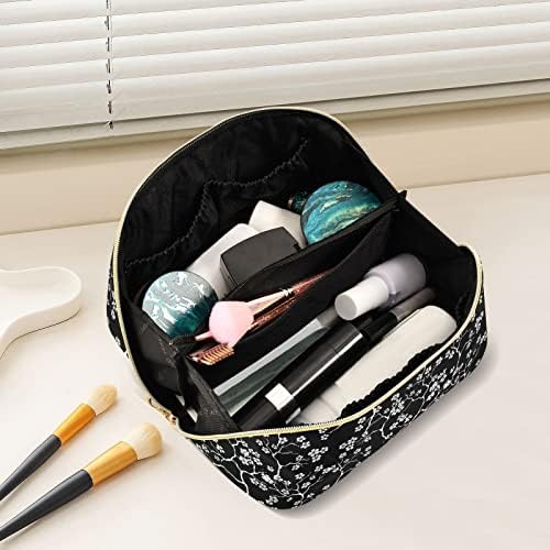 Bolsa de cosméticos para mulheres para mulheres viagens com maquiagem com manuseio portátil Multi-funcional bolsa de