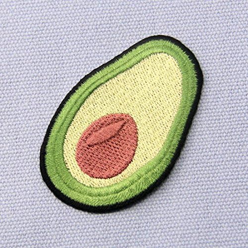 Applique de frutas fofas de abacate Ferro bordado em costura no patch