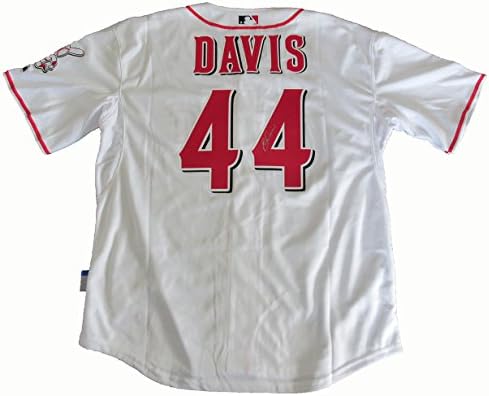Eric Davis autografou a camisa de Cincinnati Reds com prova, imagem de Eric assinando para nós, PSA/DNA autenticado, Cincinnati Reds, Los Angeles Dodgers, Detroit Tigers