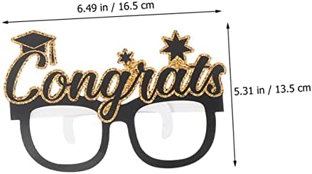 Nolitoy 12pcs Props Número de óculos de estrutura de vários suprimentos de vários anos
