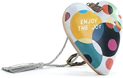 Demdaco + Artlifting Original Art Circle of Life Aproveite o Joy Art Heart With Key Stand
