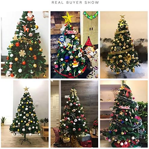 Dulplay Eco-Aprovely Artificial Christmas Pine Tree, com dicas de galho de metal com dobradiças para a decoração de ano novo de