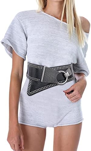 Senhoras Atmosfera de Moda Cinturão Limpa Curra Elastic da Cintura Versátil Cinturista Cinturoso Cinturão