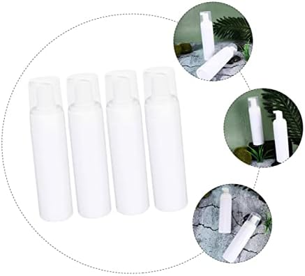 Esquema 4pcs mousse brilho garrafa de garrafa Tamanho da viagem de produtos de higiene pessoal recipiente limpo Recipiente manual