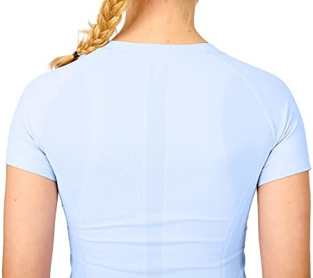 Camisas de treino Mathcat para mulheres de manga curta, tops de treino para mulheres, tops atléticos de ginástica seca rápida ， camisas