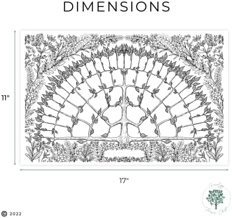 Gráficos de árvores genealogia do baú do baú para preencher | 3-pacote | 11x17 papel de árvore genealógica de papel
