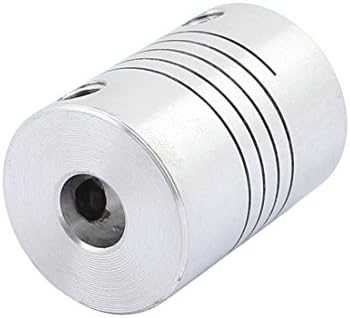 Iivverr 25 mm de comprimento 18 mm Diâmetro 8mmx6,3mm Eixo de liga de liga de alumínio de alumínio Conector de acoplador