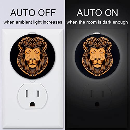 2 Pacote Plug-in Nightlight LED Night Light com Dusk-to-Dawn para o quarto de crianças, crech