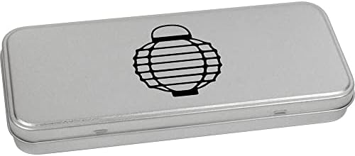 Azeeda 'Lanterna Chinesa' Metal Articled Stationery Tin / Storage Box
