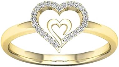 Cara legal toca senhoras anel gif diamante jóias criativas no engajamento amor