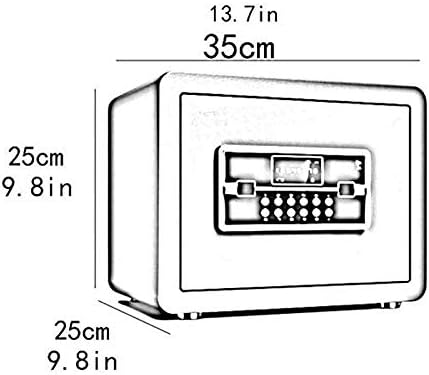 Yfqhdd grande cofre eletrônico digital, bloqueio de imitação de jóias e segurança em casa