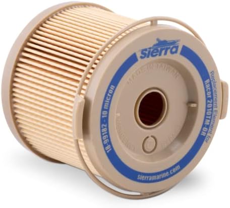 Sierra 18-99182, filtro de separação de água a combustível, 10 mícron, substitui o racor 2010tm-ou