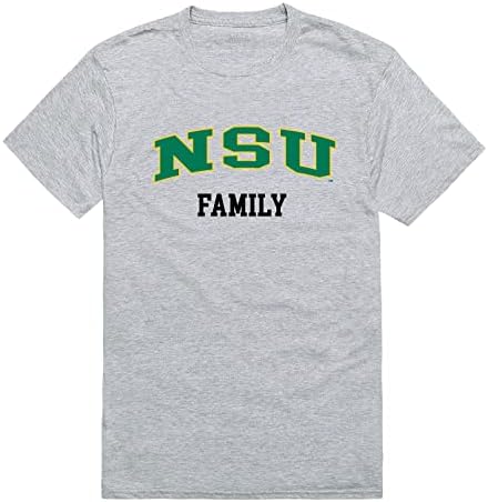 T-shirt de camisetas da família Spartans University da Universidade Estadual de Norfolk