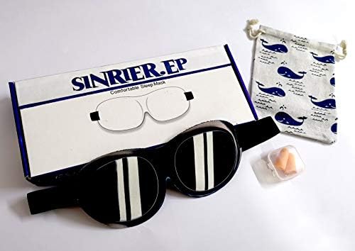 Sinrier.ep Eyeshade engraçada, máscara de sono para dormir - seu melhor ajudante de viagem para dormir, sombra para homens,