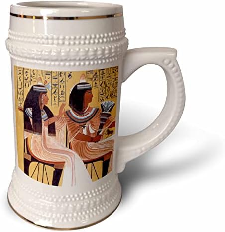 3drose antiga arte egípcia sentada marido e mulher casal Egito. - 22 onças de caneca