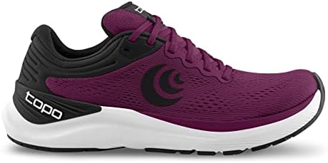 Topo Athletic feminino ultrafily 4 confortáveis ​​tênis de corrida de estrada de 5 mm de 5 mm, sapatos atléticos