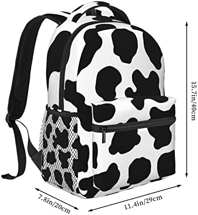 Afhyzy Cow Travel Laptop Backpack Women Bookbag Backpack School Lightweight para meninas Backpack da faculdade Ajuste Fit