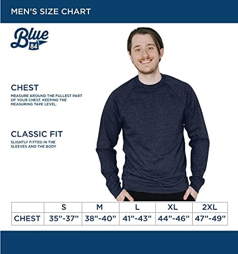 Blue 84 Melf-Blend Crewneck Sweatshirt Icon vintage Heather Gray