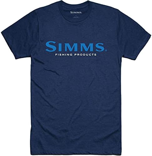 T-shirt do logotipo Simms-camiseta masculina de manga curta