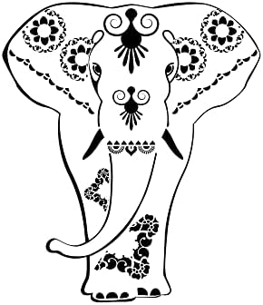 Mandala Elephant a% A4 A3 & Big Tamanhos Artes Craft Craft reutilizável Mylar estêncil Decoração de parede Diy Oriental Room /