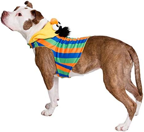 Costura Bert de Bert de Pet Krewe X -Large - Traje Bert Dog Rua da Vila Sésamo - Se encaixa em animais pequenos, médios,