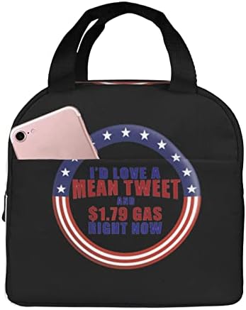 SWPWAB Trump 2024 Traga de volta tweets médios e barata de folhas portáteis reutilizáveis ​​de gás